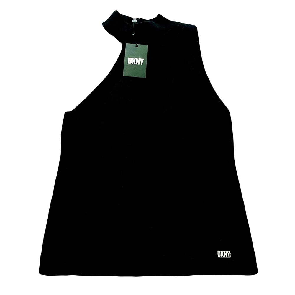 NWT DKNY ASYMMETRICAL BLACK SWEATER TOP // SIZE MEDIUM 🖤